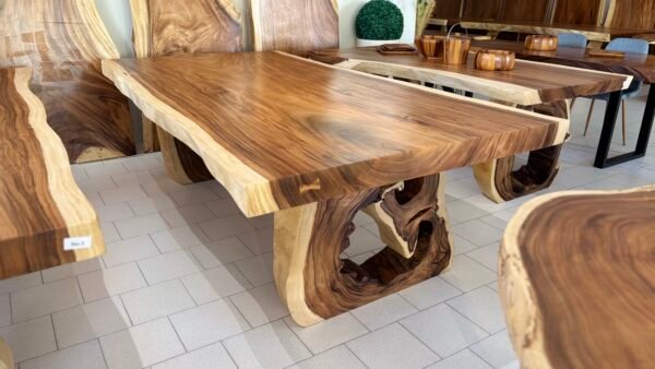Tavolo con gambe tronco d'albero J03     L250cm - Image 2