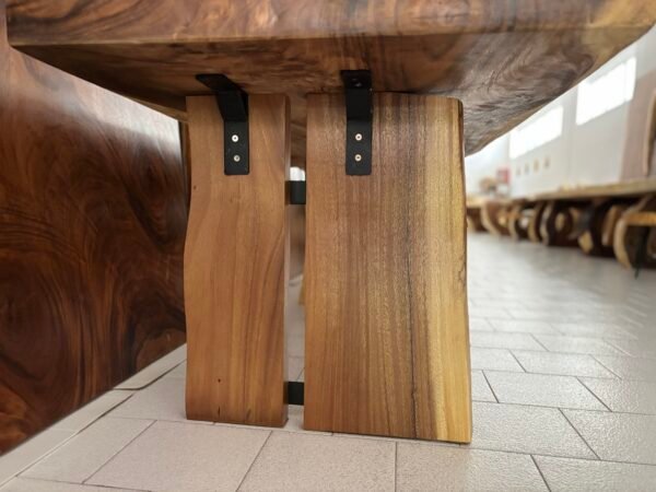 Gambe Rettangolari in Legno di Acacia