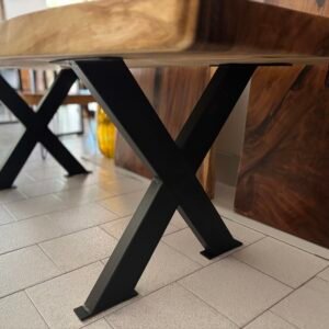 Gambe a Forma di X in Metallo