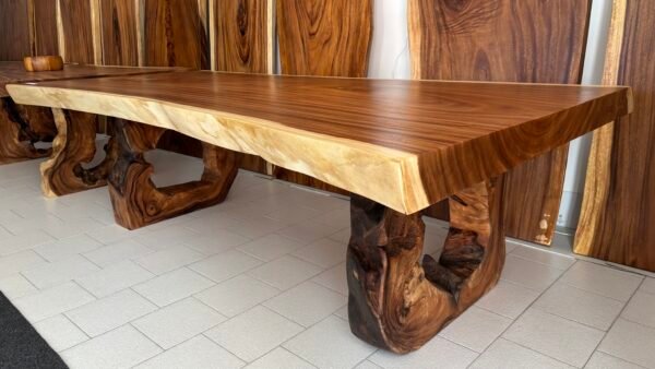 Tavolo con gambe tronco d'albero J02    L250cm - Image 2