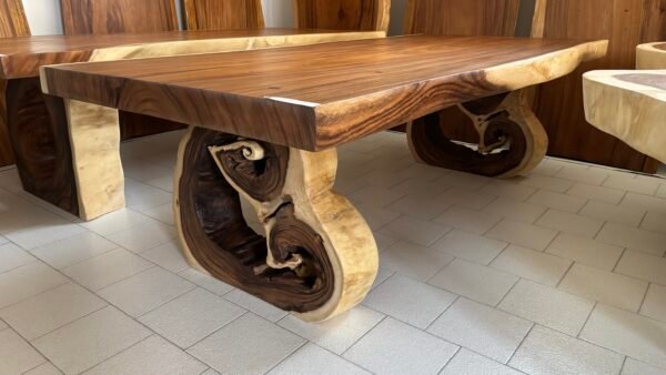 Tavolo con gambe tronco d'albero J08 L250cm - Image 2