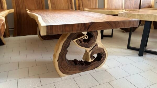 Tavolo con gambe tronco d'albero J08 L250cm - Image 3