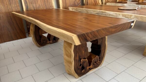 Tavolo con gambe tronco d'albero J19 L200cm - immagine 2