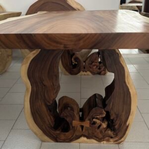 Tavolo con gambe tronco d'albero J12-1